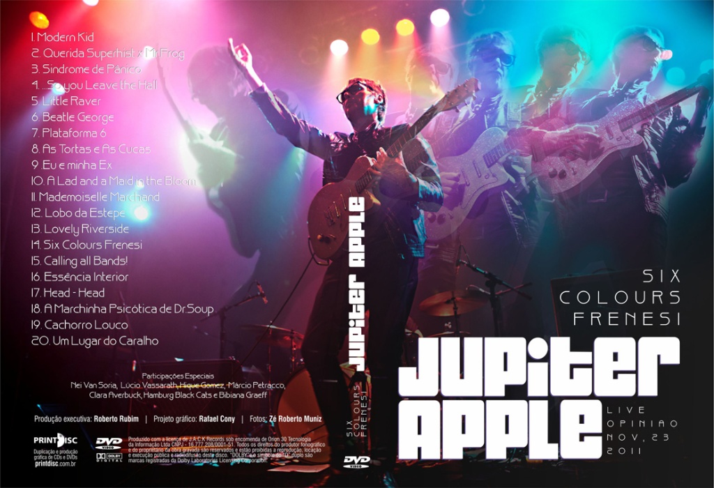 Jupiter Apple – Six colors Frenesi – Lançamento do DVD